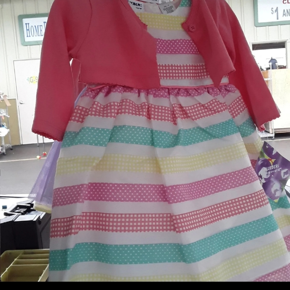 2 piece Girls Easter Dress set